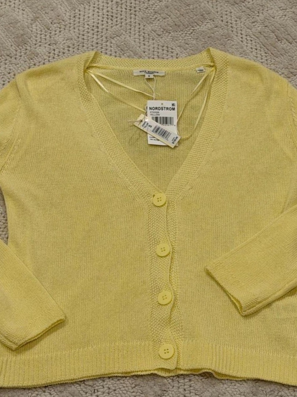 Nordstrom Max Studio V-Neck Button Front Women's Sweater